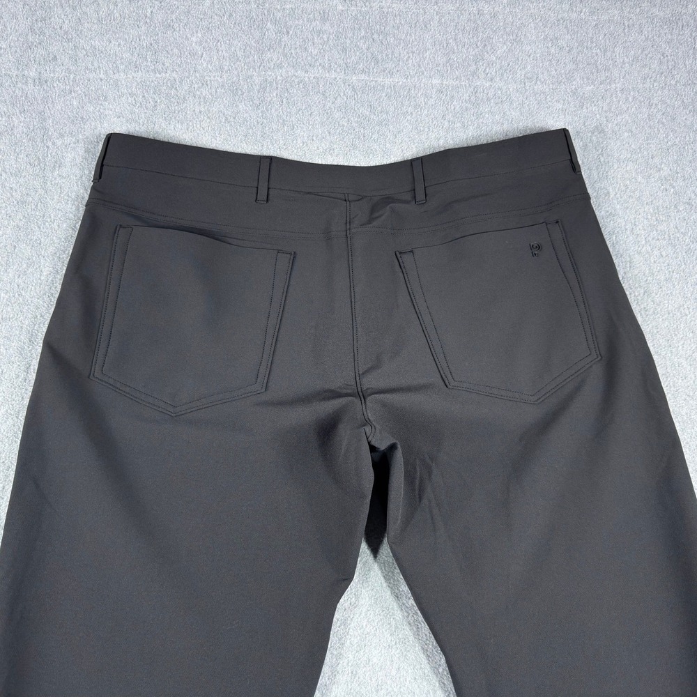 Public Rec Pants Mens 42x30 Black Tapered Performance Golf